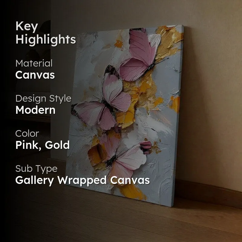 Butterfly Relief Canvas Wall Art media 2