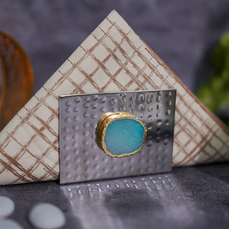 Selma Agate Napkin Holder - Green media 4