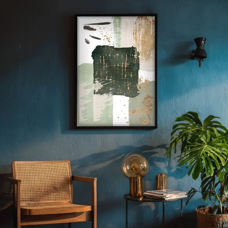 Slate & Sage Framed Canvas Wall Painting media 4
