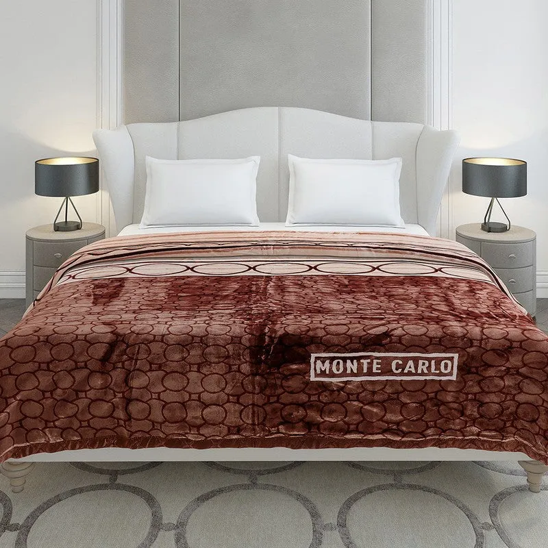 Monte Carlo Cocoa Swirl Blanket - 720 GSM media 3