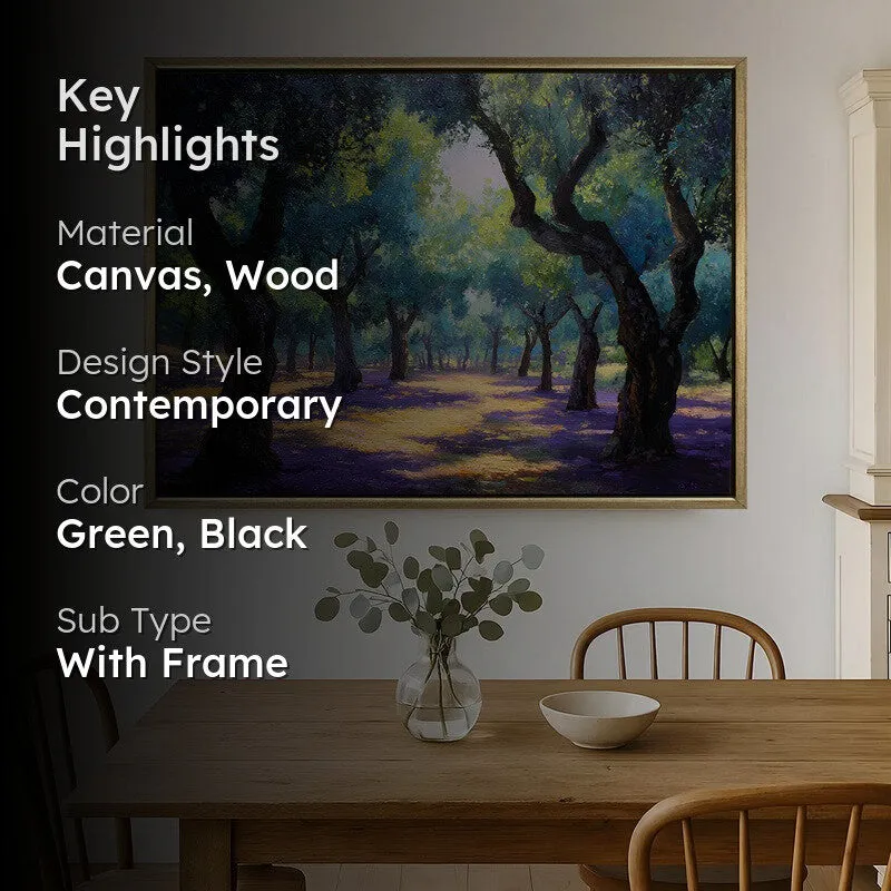 Whisperwood Canvas Wall Painting With Frame media 2
