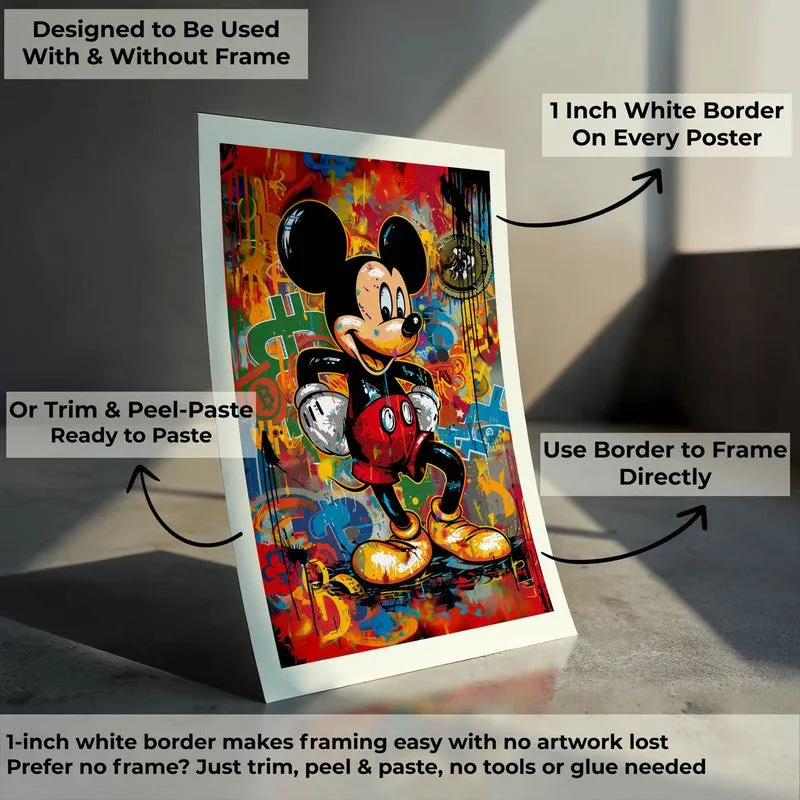 Colorful Mickey Wall Poster media 10