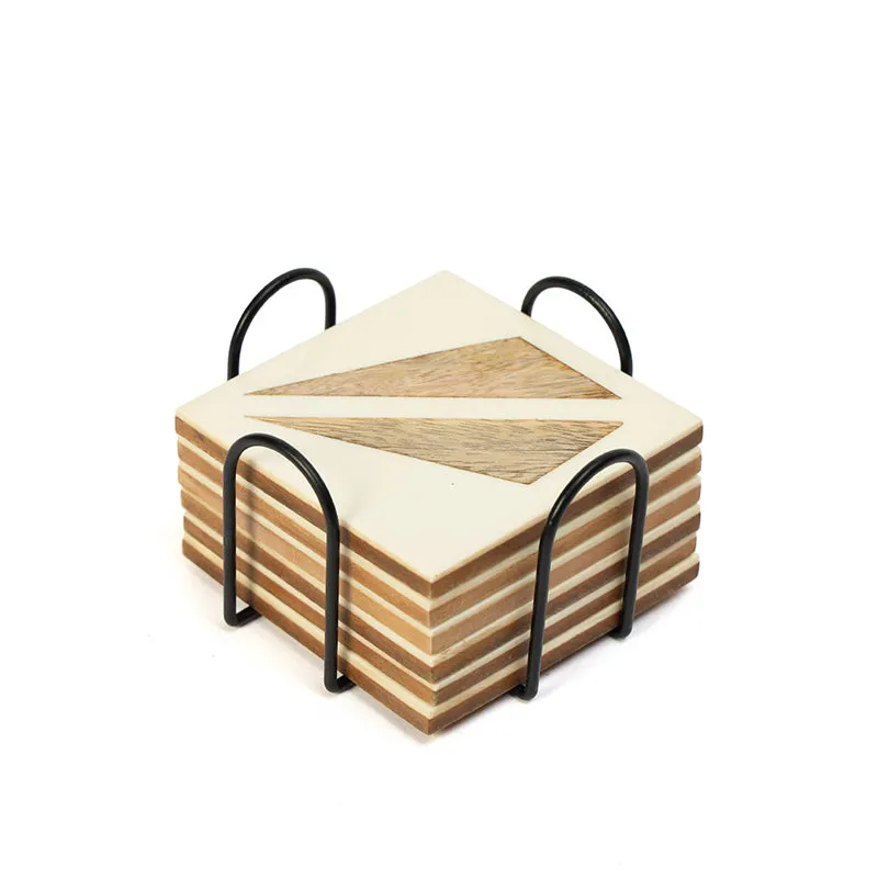 Grain Grid Coaster - Eight Piece Set media 7
