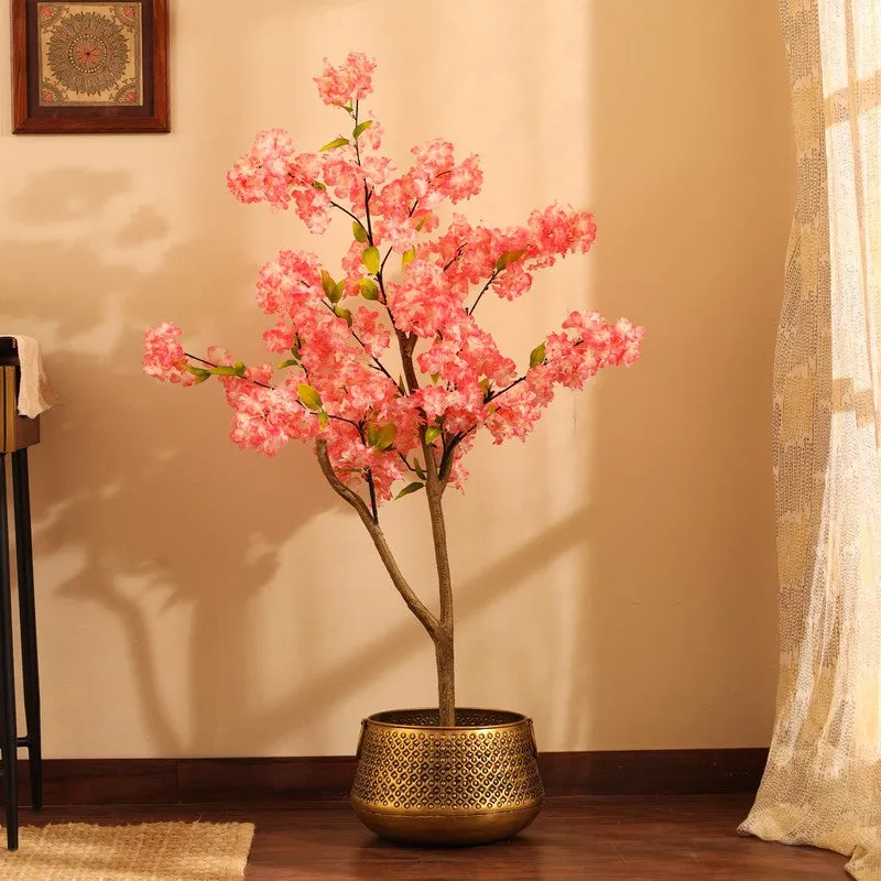 Artificial Cherry Blossom Plant With Pot - 4.2 ft media 2