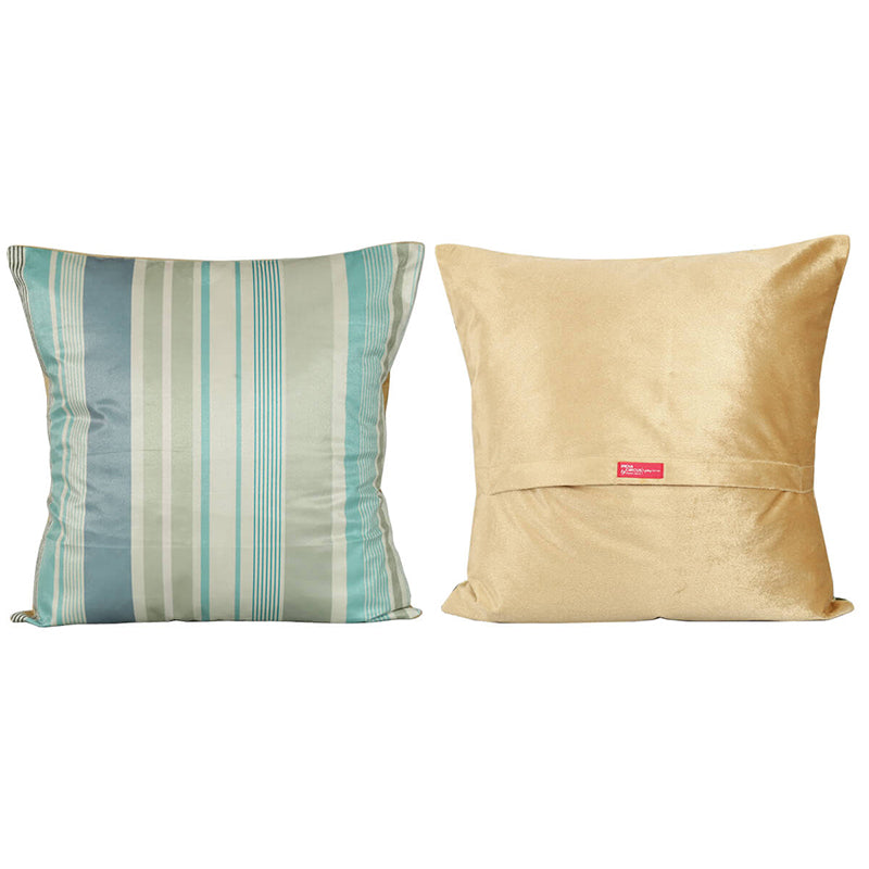 India Circus Symmetric Stag Printed Velvet Cushion Cover - Set Of Five media 3