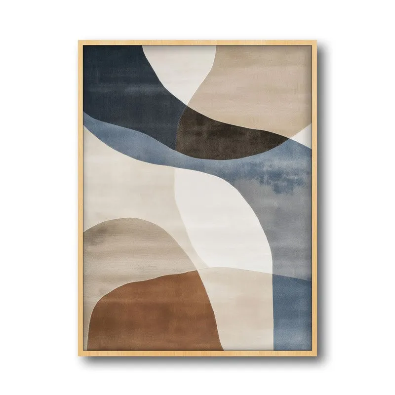 Sirocco Dreams Framed Canvas Archival Canvas Wall Painting - Natural Brown Frame media 4