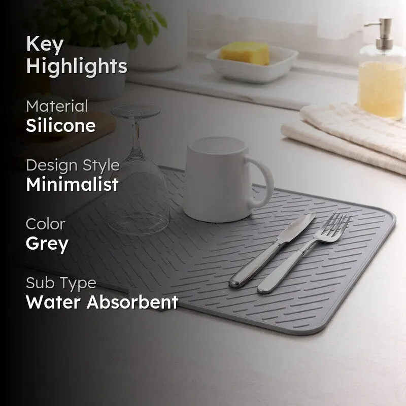 Rioware Comfort Grip Silicone Kitchen Mats - Grey media 2