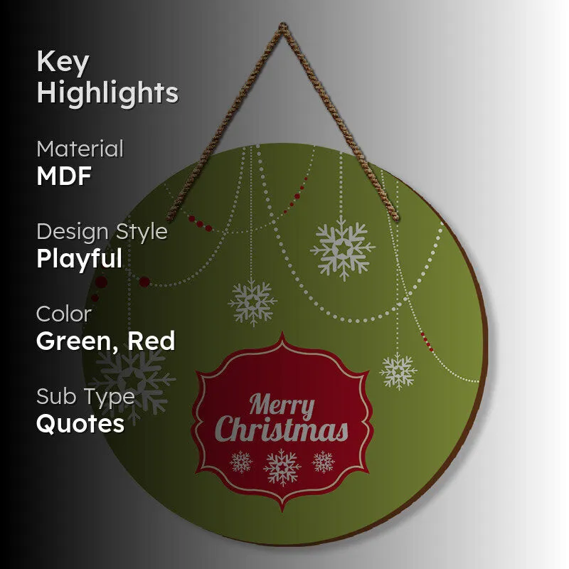 Christmas Magic Festive MDF Wall Hanging media 2
