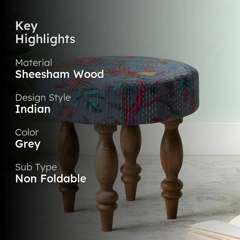 Qexon Sheesham Wooden Bench - Grey media 2