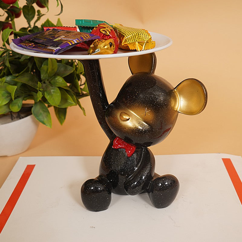 Adorable Black Monkey Holding Tray media 4