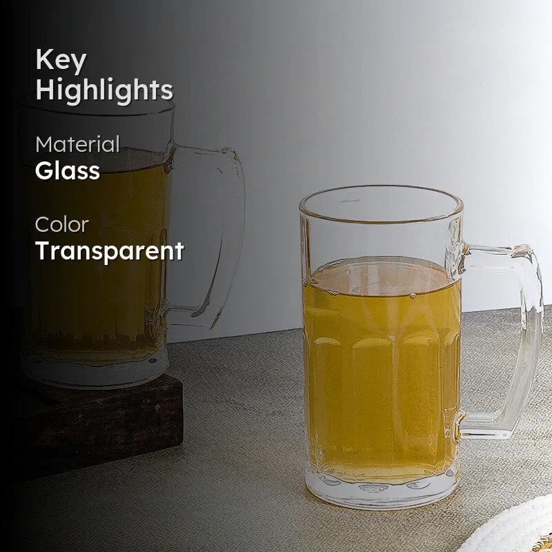 Lukyan Beer Mug (600 ML) - Set Of Two media 2