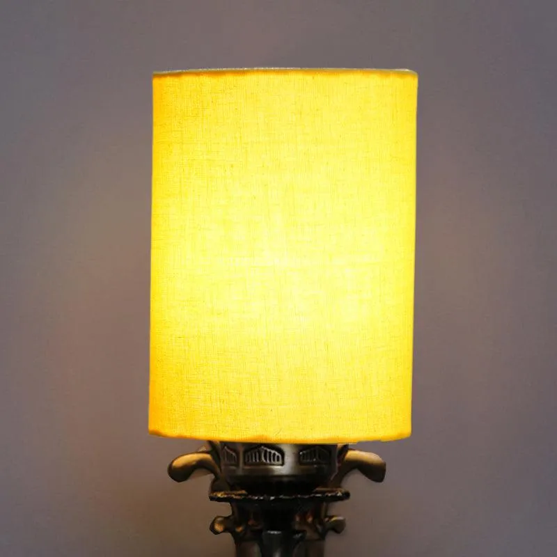 Vista Edrel Cylindrical Fabric & Metal Wall Lamp - Yellow media 4