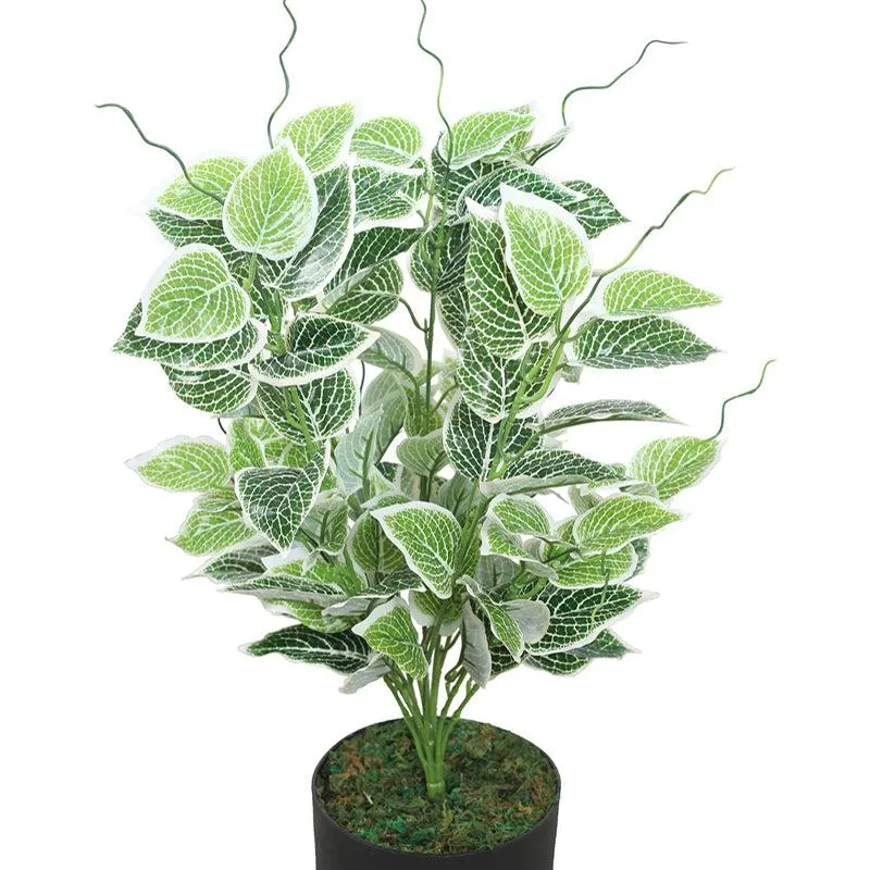 Leafy Reverie Artificial Plant With Black Plastic Pot media 6