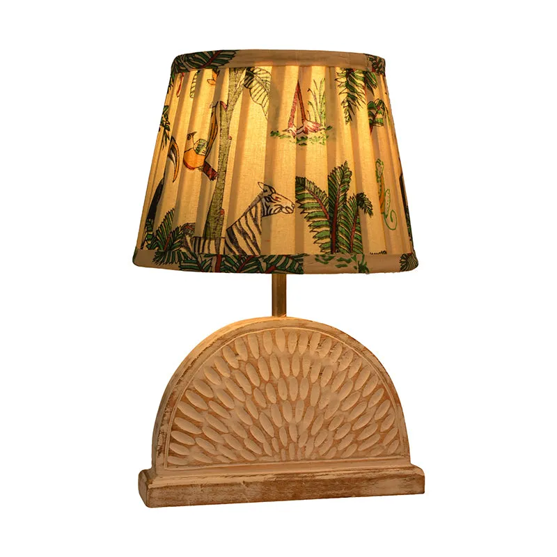 Half Carve Fauna Cotton Table Lamp media 3