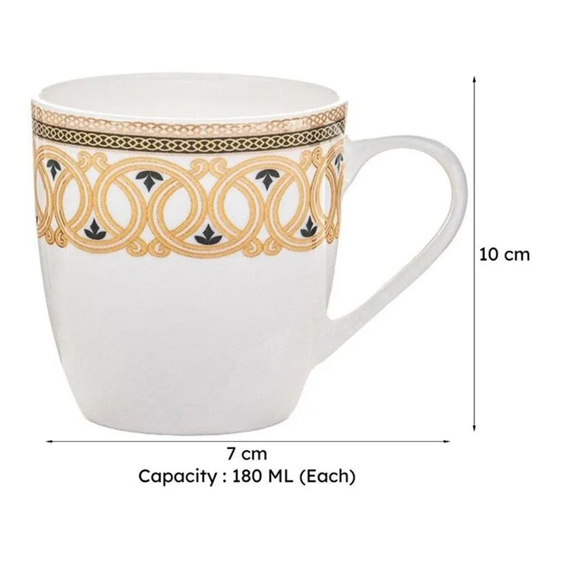 Azure Bone China Tea Cup (180 mL Each) - Set Of Six media 7