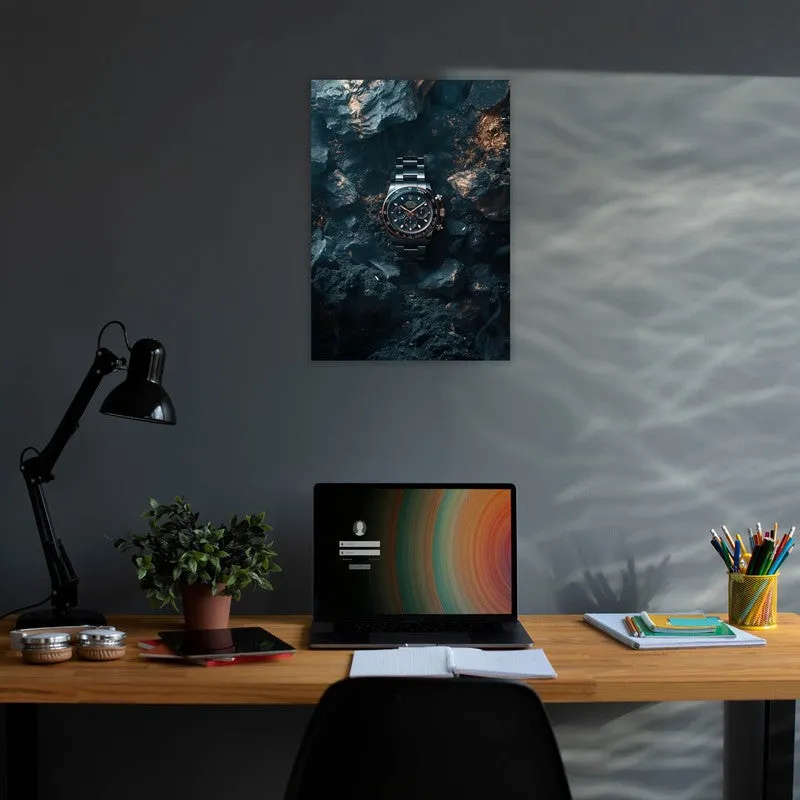 Midnight Timepiece Wall Poster - Black media 3