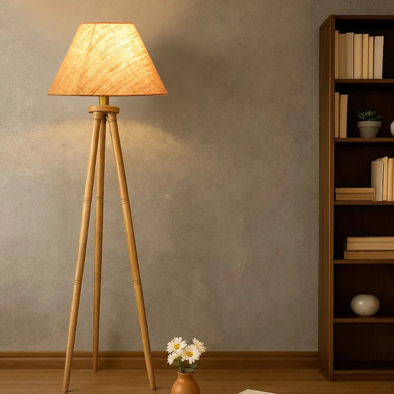 Sienna II Tripod Floor Lamp - Beige media 2