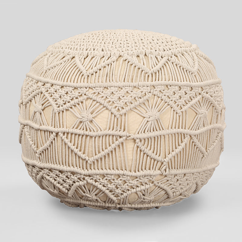 Earth Loom Macrame Pouffe media 5
