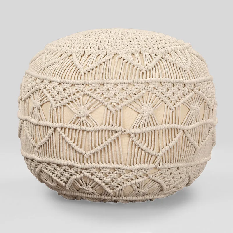 Earth Loom Macrame Pouffe media 5