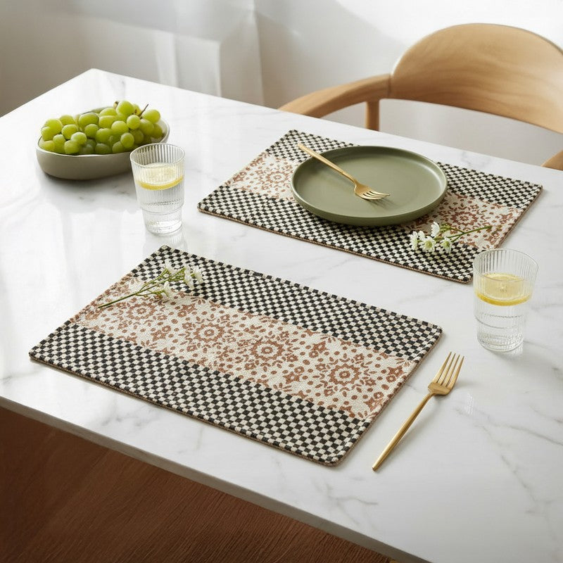 Tribal Touch Canvas Table Mats - Set Of Two