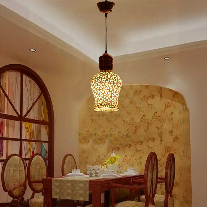 Mosaic Noor Pendant Wooden Ceiling Lamp
