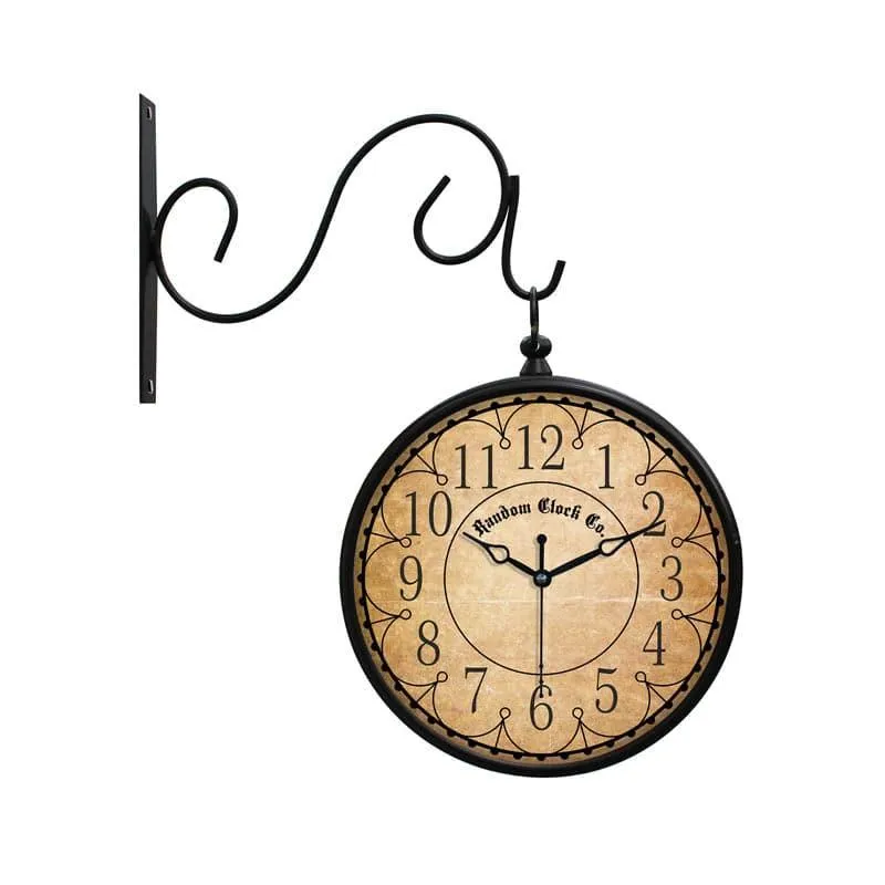 Augusta Double Sided Vintage Station Clock media 3