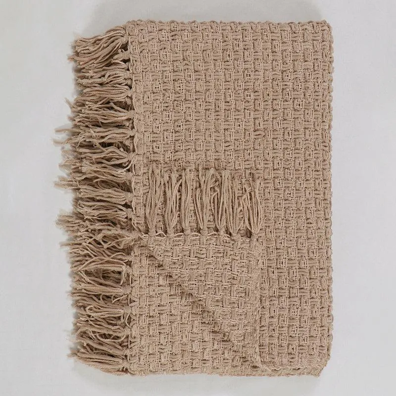 Cozy Loom Throw - Beige media 4