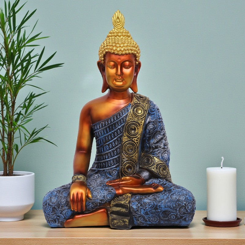 Enlightenment Buddha Polyresin Idol