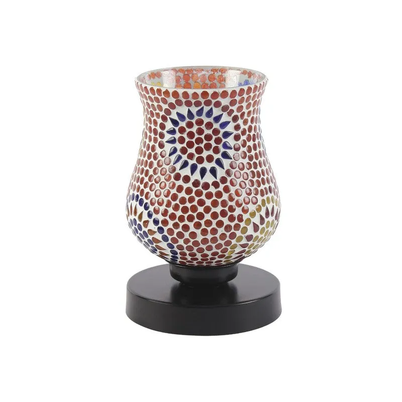 Emberune Mosaic Glass Table Lamp With Wooden Base - Multicolor media 4
