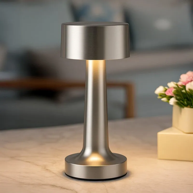 NeoGlow Adaptive Metal Table Lamp - Silver media 2