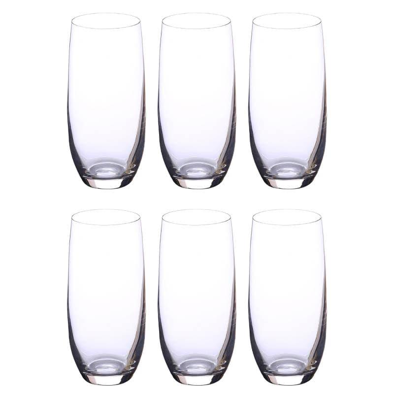 Melodia  Bohemia Crystal Hi Ball Glass (350 ML) - Set Of Six media 3