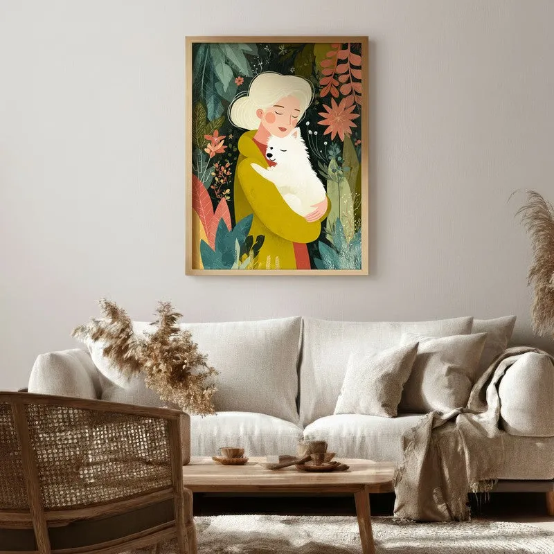 Elowyn Canvas Wall Painting With Brown Frame media 6