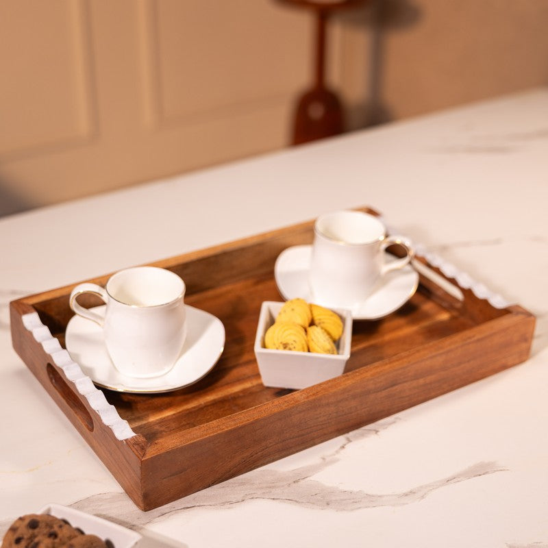 PureGrain Rectangular Wood Serving Trays
