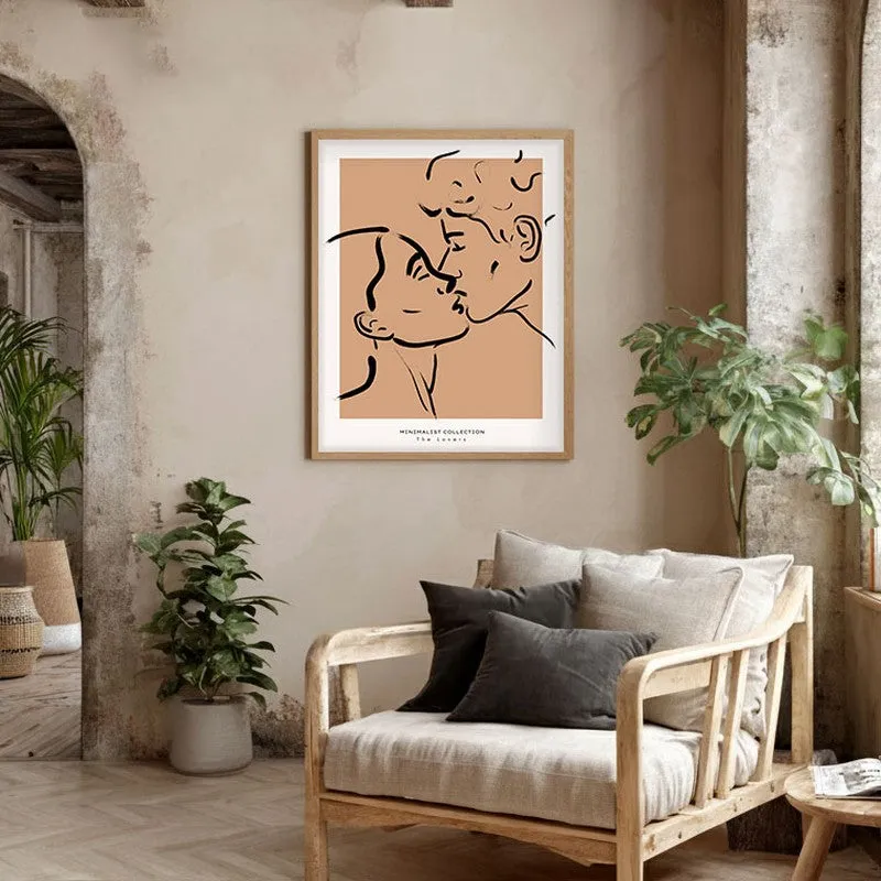 Proximity Canvas Wall Painting With Brown Frame media 5