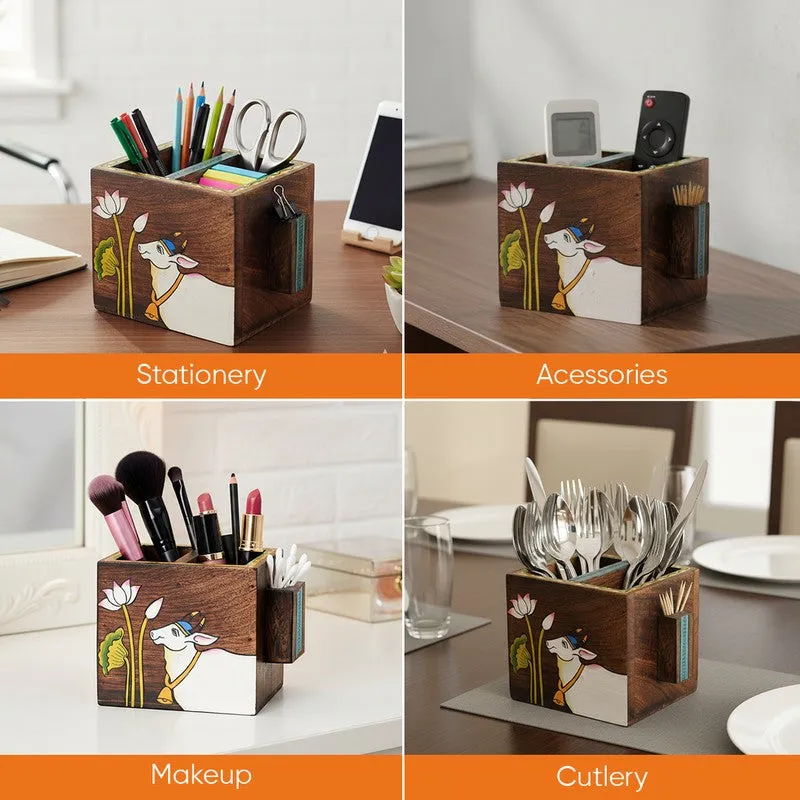 Pichhwai Leela Cutlery Holder media 5
