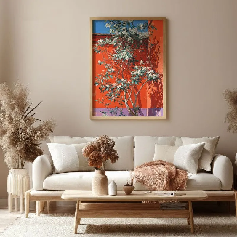 Autumra Canvas Wall Painting With Brown Frame media 4