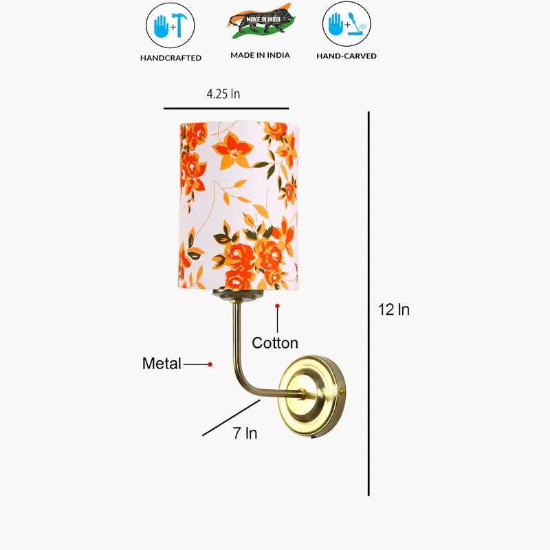 Floranira Fleur Metal Wall Lamp - White,Orange media 8
