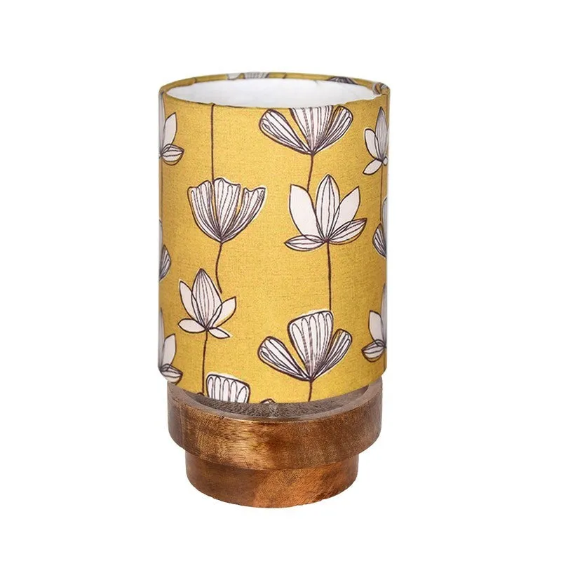SomaLite Clean Design Desk Wooden Table Lamp - Yellow,White,Brown media 4