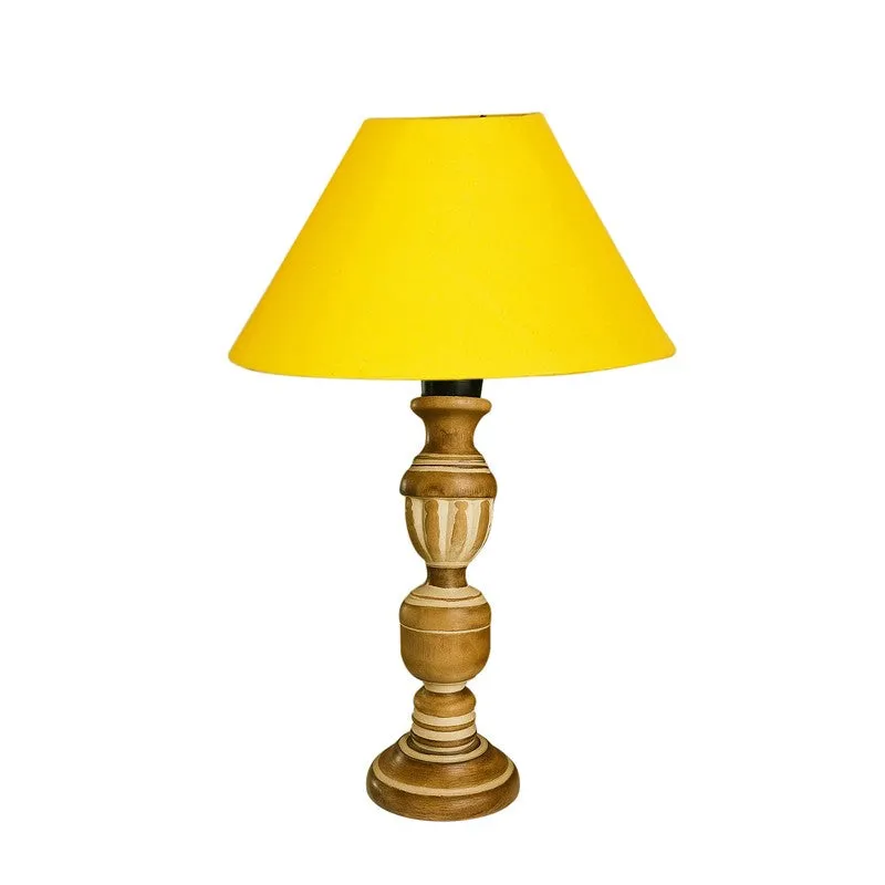 Zenrae Dusk Wooden Table Lamp - Yellow media 5