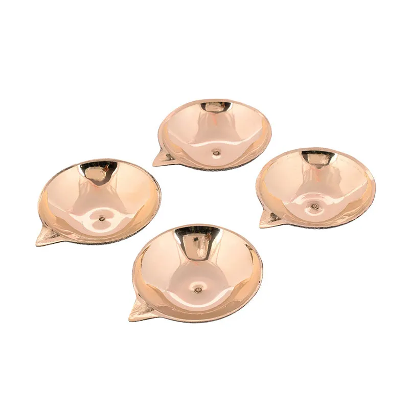 Makar Brass Diya - Set Of Eight media 4