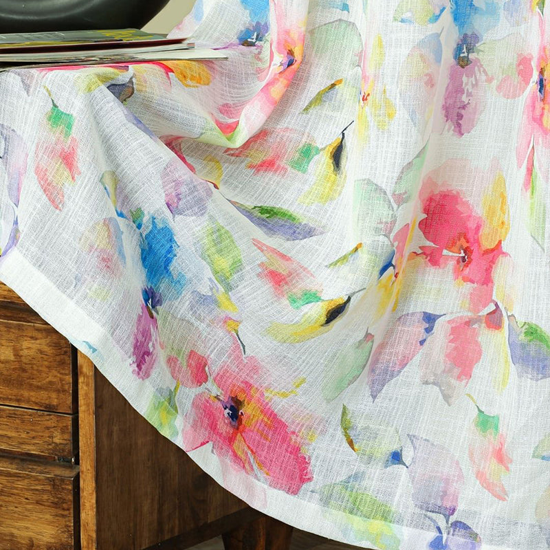Serline Linen Texture Sheer Curtain - Set Of Two media 7