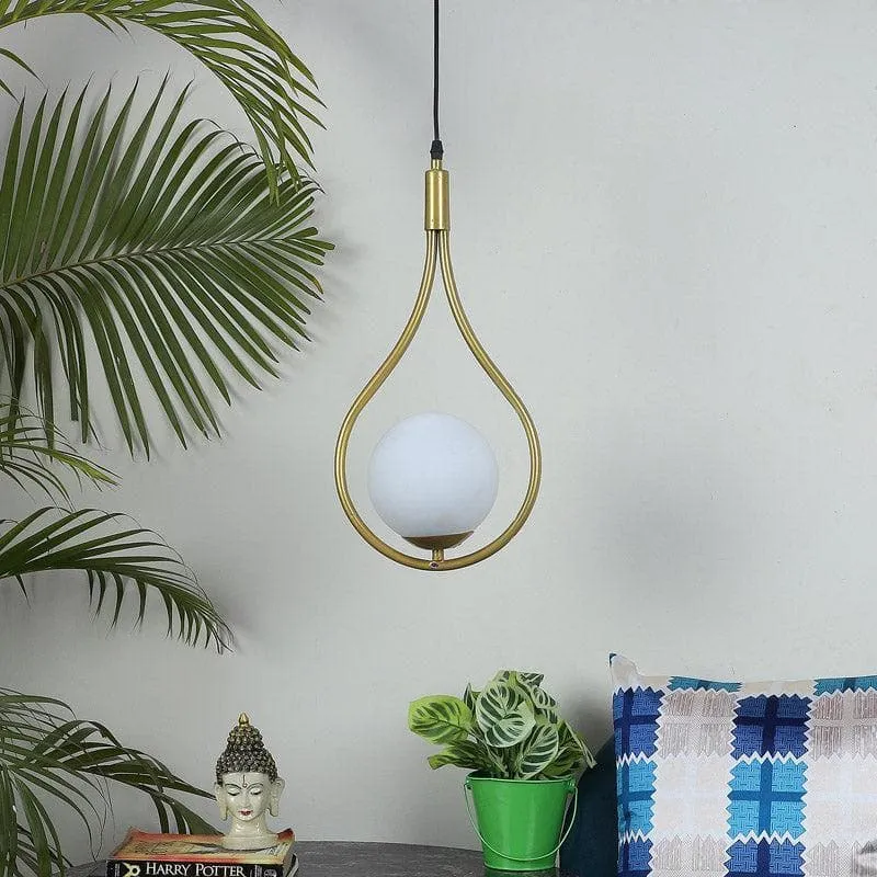 Haku Moon Metal Ceiling Lamp - Gold media 3