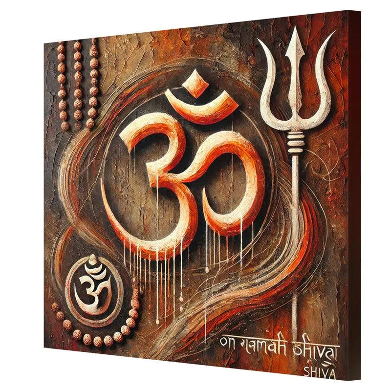 Sacred Symbol Om Wall Painting media 5