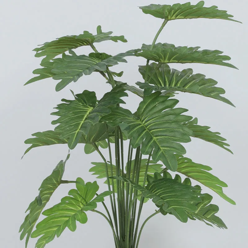 Leaf Crest Artificial Chestnut Plant With Black Plastic Pot - 2.5 Feet media 5