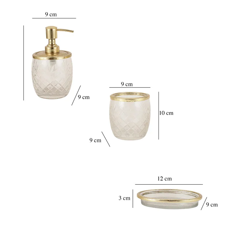 Astra Crystal Bathroom Set - Gold media 5