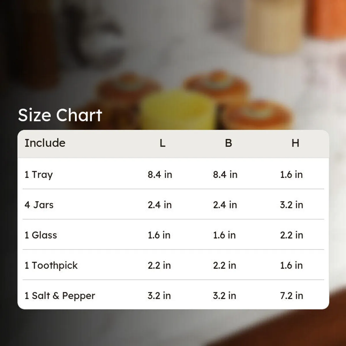 Clayvia Jar Set With Trey - 14