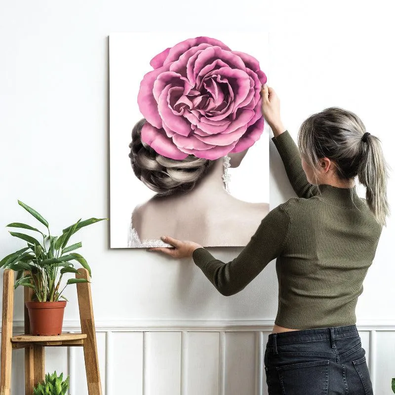 Pink Rosa Canvas Wall Painting media 3