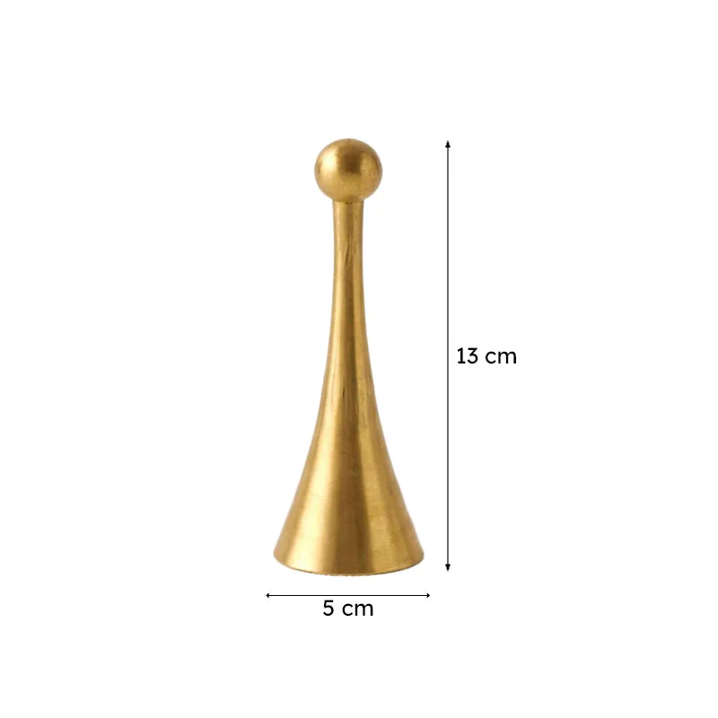 Modern Temple Brass Pooja Bell media 9