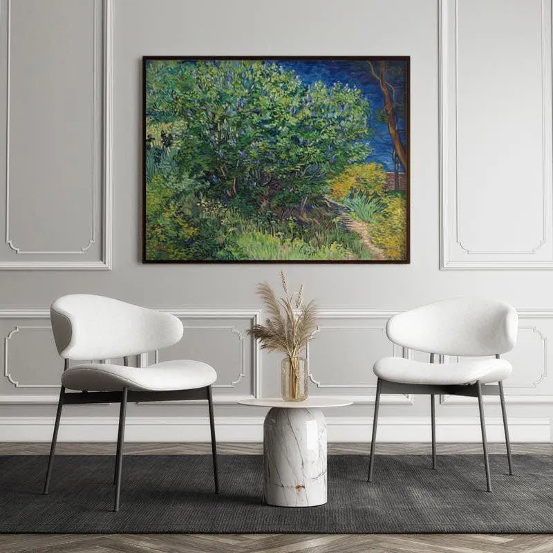 Lilac Bush By Vincent Van Gogh - Black Frame media 5