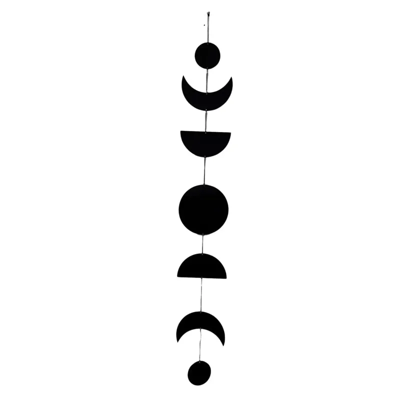 Buddha With Phases Of Moon Iron Wall Accent - Set Of Two media 5